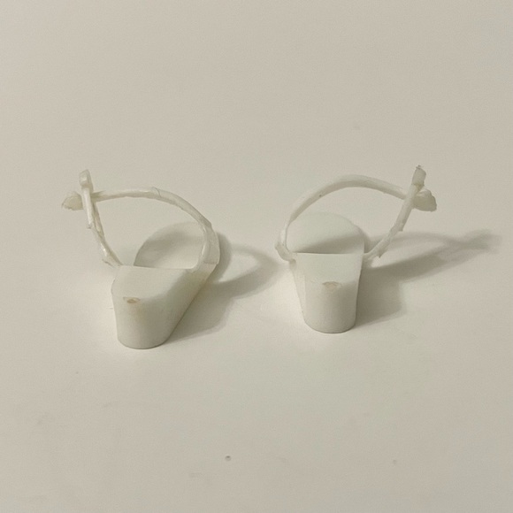 Vintage Ideal Tammy Doll Shoes White Sandals Japan - Picture 6 of 16